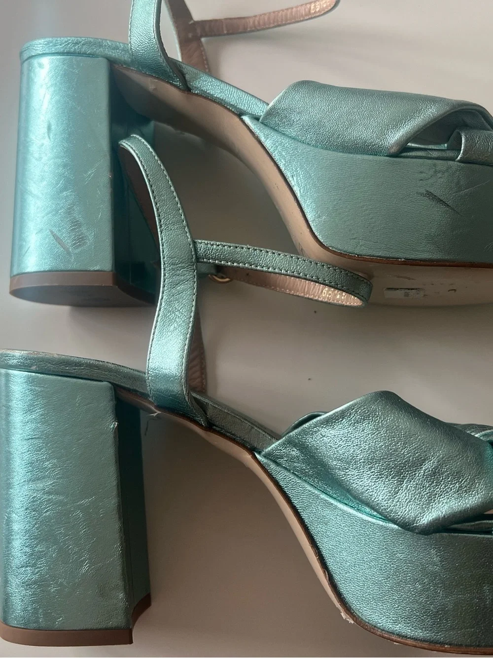 LK Bennett London size 40 , 9-9.5 metallic leather platforms from Nordstroms NWD